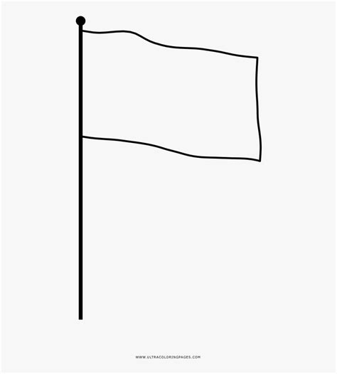 White Flag Coloring Page, HD Png Download , Transparent Png Image - PNGitem