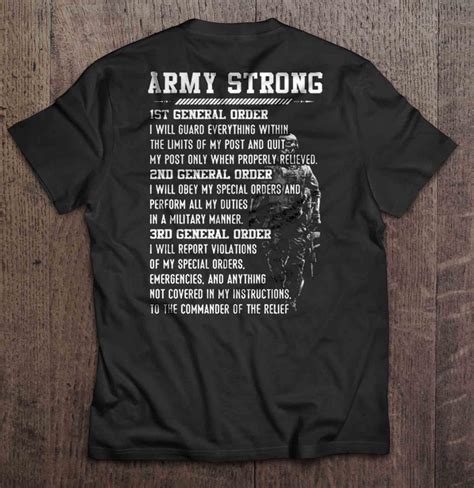 Army Strong 1st General Order - U.S Army - T-shirts | TeeHerivar