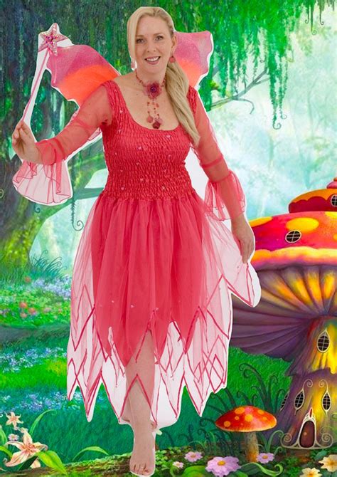 Women's Adult Fairy Costume Adult Fairy Dress Hot Pink | Etsy