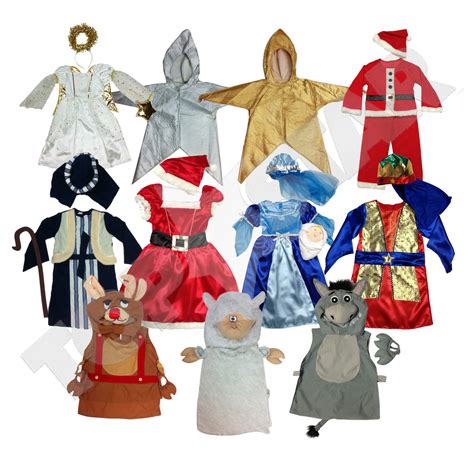 Nativity Play Costumes Christmas Fancy Dress Kids Dressup Ages 3-5 3-6 ...