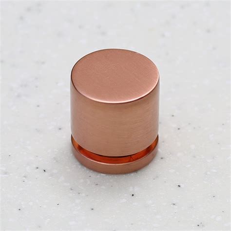 Satin Copper Cabinet Knob 1" - Hardware Pull – Forge Hardware Studio