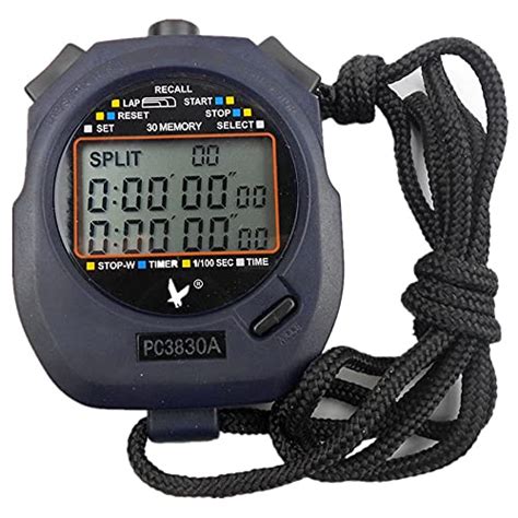 Buy Sports Stopwatch Timer Lap Split Memory Digital Stopwatch ...