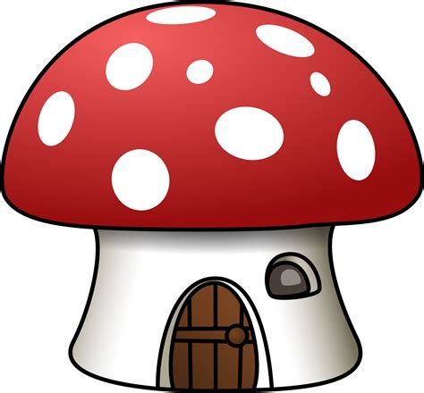 Clipart - Mushroom house