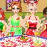 Disney Princesses Christmas Dinner Online - Cartoon, Christmas & Decorating Games - MiniGameBox