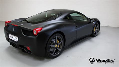 Ferrari 458 black matt | WrapStyle