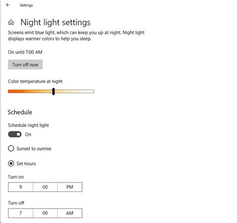 How to Use Night Light in Windows 10