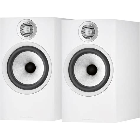 BOWERS & WILKINS 606 S2 Anniversary PAIR 6.5" Bookshelf Speakers White ...