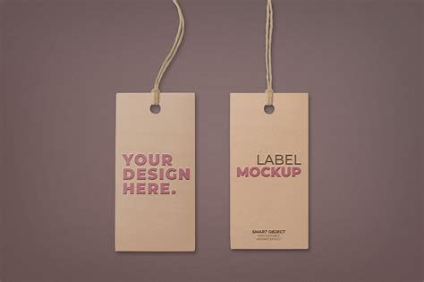 Free Label Hang Tag Mockup PSD | Mockuptree