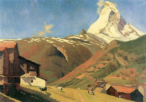 View of Zermatt Painting by Felix Vallotton - Pixels