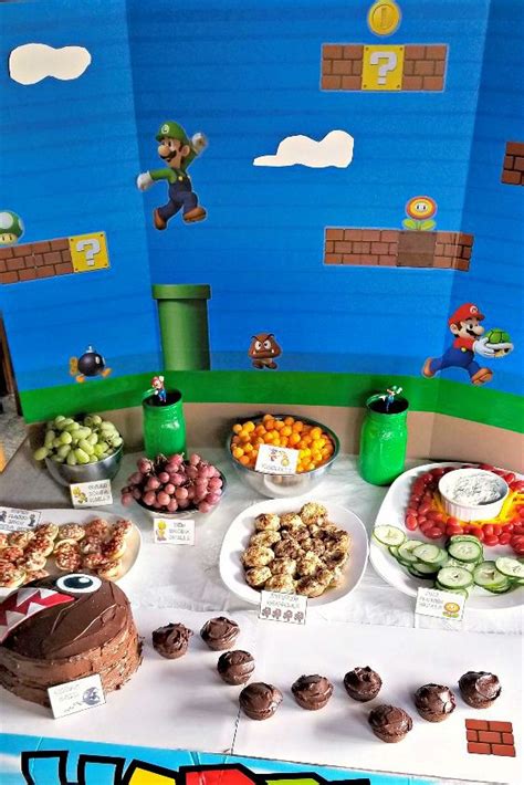 Mario Party Food Ideas ~ Mario Super Printables Birthday Decorations ...