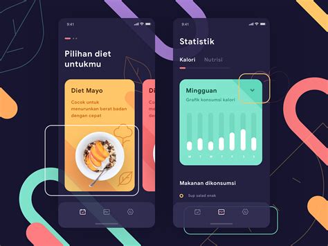 Calories Management App by Ghani Pradita for Paperpillar on Dribbble