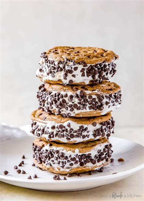 The Homemade Chipwich: Chocolate Chip Cookie Ice Cream Sandwich