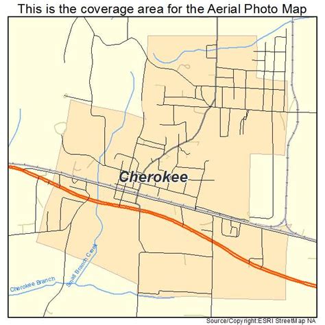 Aerial Photography Map of Cherokee, AL Alabama