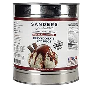 Amazon.com : Sanders Hot Fudge Topping Sauce, Milk Chocolate Ice Cream Sundae Dessert Topping, 8 ...