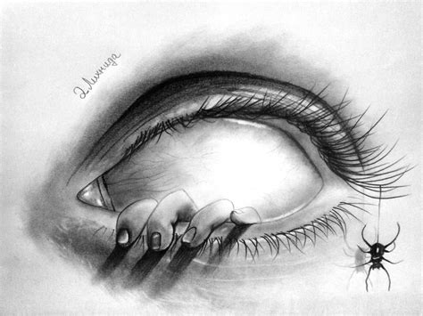 Épinglé par RuGard sur art | Dessin au crayon, Art effrayant, Yeux dessin