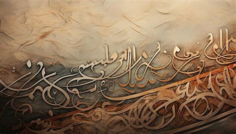 Premium Photo | Envision a piece of Middle Eastern calligraphy the ...