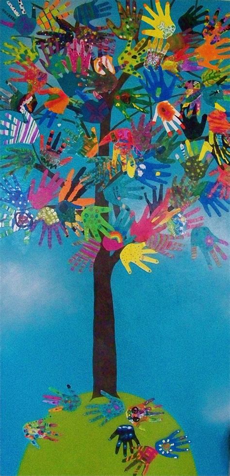 candice ashment art: the HAND TREE -Hand Art- 4rth grade