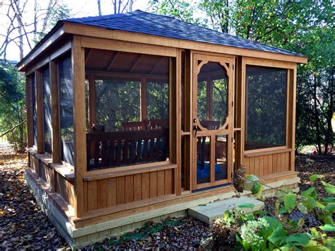 Build a Shed without Experience - This gazebo features a low knee wall ...