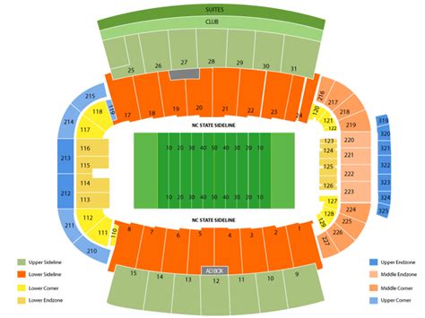 Carter-Finley Stadium Seating Chart | Cheap Tickets ASAP