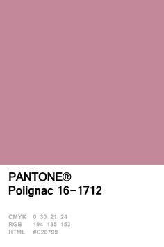 Polignac pink-one of the colours of Lanvin. Pantone Pink, Pantone Palette, Pantone Swatches ...