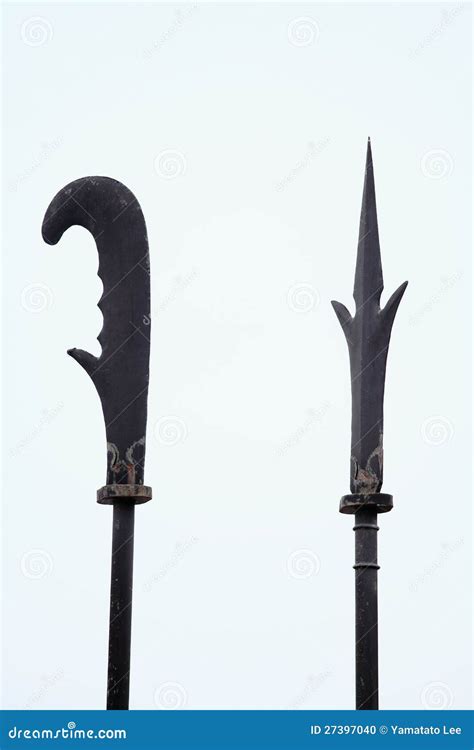 Ancient Spears And Soldiers On Great Wall(China) Stock Photo - Image ...