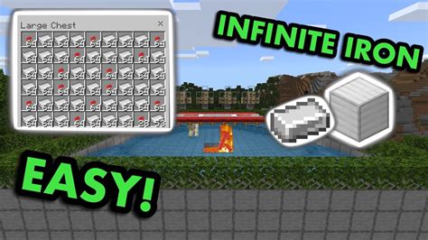 SIMPLE TUTORIAL 1.18 IRON FARM in Minecraft Bedrock (MCPE/Xbox/PS4 ...