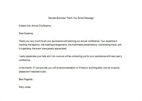 Sample Business Thank You Letter – 11+ Free Sample, Example Format ...