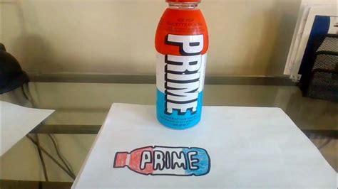 How To Draw A PRIME BOTTLE Easy Step By Step - YouTube