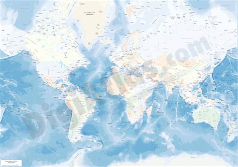 DigiAtlas.com | Physical-political worldmap with container ports