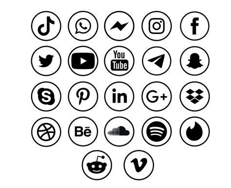 Collection social media icon Logo Symbol Design Vector illustration 8385769 Vector Art at Vecteezy