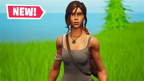 New LARA CROFT (TOMB RAIDER) Skin Gameplay in Fortnite! - YouTube