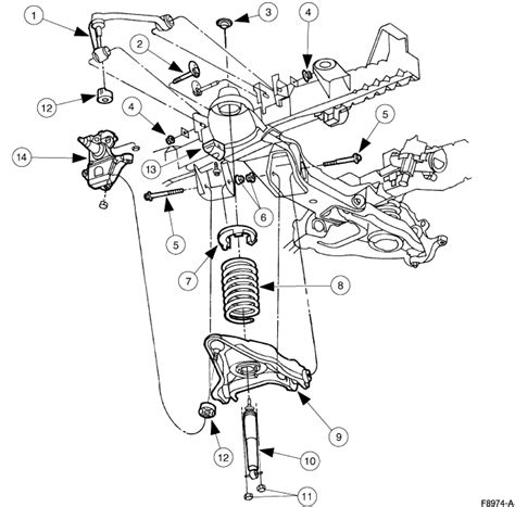 2000 Ford expedition front suspension diagram