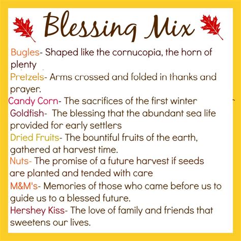 thanksgiving blessing mix - Life in the Green House