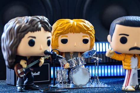 Funko POP Vinyl Figures of Queen Band Editorial Photography - Image of ...