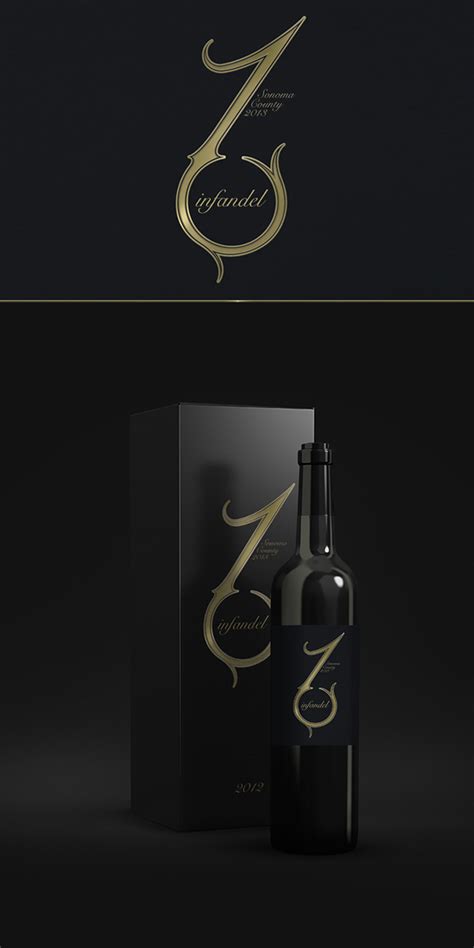 Zinfandel label on Behance