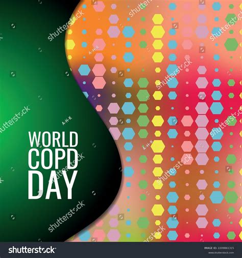 World Copd Day Design Suitable Greeting Stock Vector (Royalty Free ...