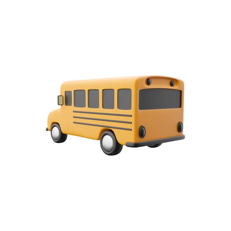 Yellow School Bus Isolated On White Transparent Backg - vrogue.co