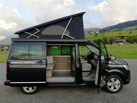 neuer VW T6 California Ocean Blue – VW Bus Vermietung