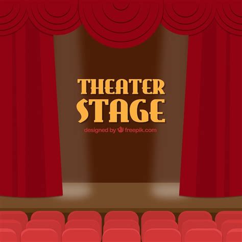 Free Vector | Theater stage background