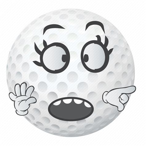 Ball, cartoon, emoji, face, golf, smiley icon - Download on Iconfinder