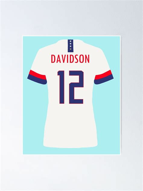 "Tierna Davidson USWNT Jersey" Poster by mappsart | Redbubble