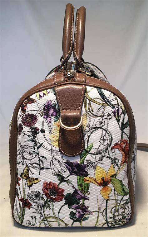 Limited Edition Gucci Vintage Web Floral Canvas Boston Bag For Sale at 1stDibs | gucci floral ...