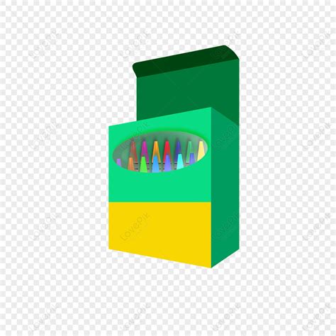 Crayons Green Box Clip Art,colorful,multicolor Crayons,color PNG ...