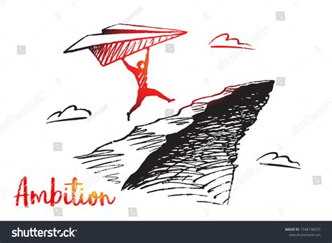 Ambition Longing Aspiration Business Concept Art Stock Vector (Royalty Free) 1348136525 ...