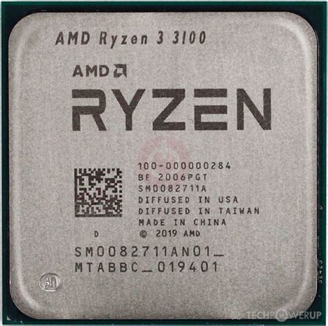 AMD Ryzen 3 3100 Specs | TechPowerUp CPU Database