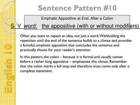 PPT - Sentence Pattern #10 PowerPoint Presentation, free download - ID:1959233