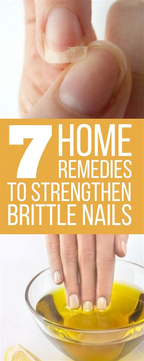 7 Home Remedies to Strengthen Brittle Nails - ProNutriFit | Brittle ...