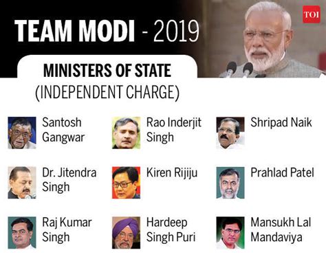 Cabinet Ministers Of India 2019 These Men And Women Will Run For The ...