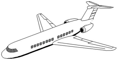 Airplane Outline Drawing at GetDrawings | Free download