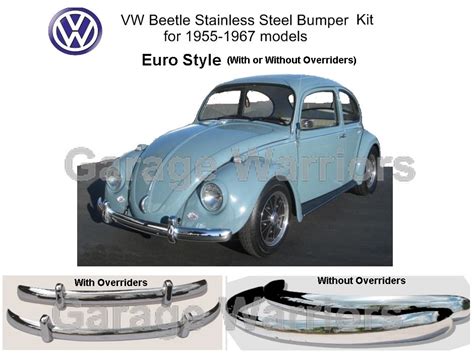 .1955-1967 VW Beetle EURO Stainless Steel Bumper - Euro Style